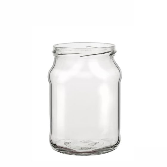 Βάζο 720ml Γυάλινο Τετράγωνο με Καπάκι Ø82