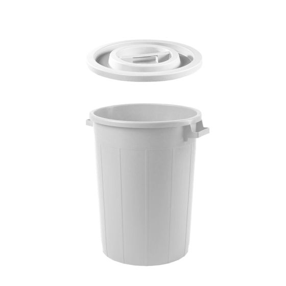Κάδος 100L Πλαστικός Τροφίμων με Καπάκι & Χερούλι