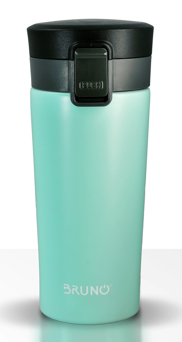 Θερμός BRUNO με Κλείδωμα Anti-Slip 400ml Μπλε ή Πράσινο Ανοικτό (Βεραμάν) - Βεραμάν