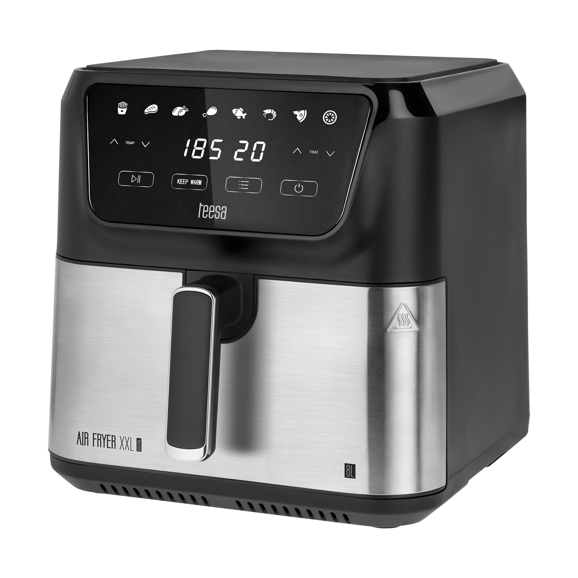 ΦΡΙΤΕΖΑ ΑΕΡΑ TEESA Digital Air Fryer XXL 8L 1700W ΠΛΗΡΗΣ ΕΛΕΓΧΟΣ ΠΡΟΕΤΟΙΜΑΣΙΑΣ TSA8079