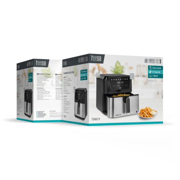 ΦΡΙΤΕΖΑ ΑΕΡΑ TEESA Digital Air Fryer XXL 8L 1700W ΣΥΣΚΕΥΑΣΙΑ TSA8079