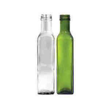 Μπουκάλι 250ml Γυάλινο Marasca Διάφανο ή Πράσινο